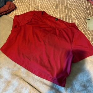 SHEIN Red Crop Top